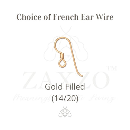 Gold filled French ear wire.