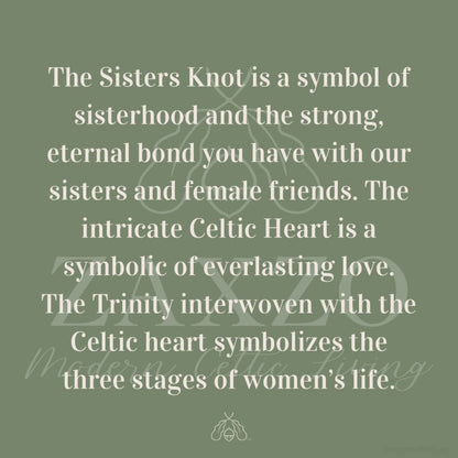 Explaining the meaning of the Celtic sister knot.