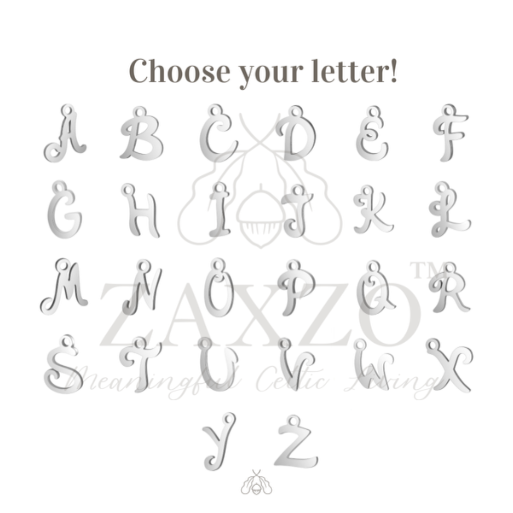 Letters options for customized jewelry 