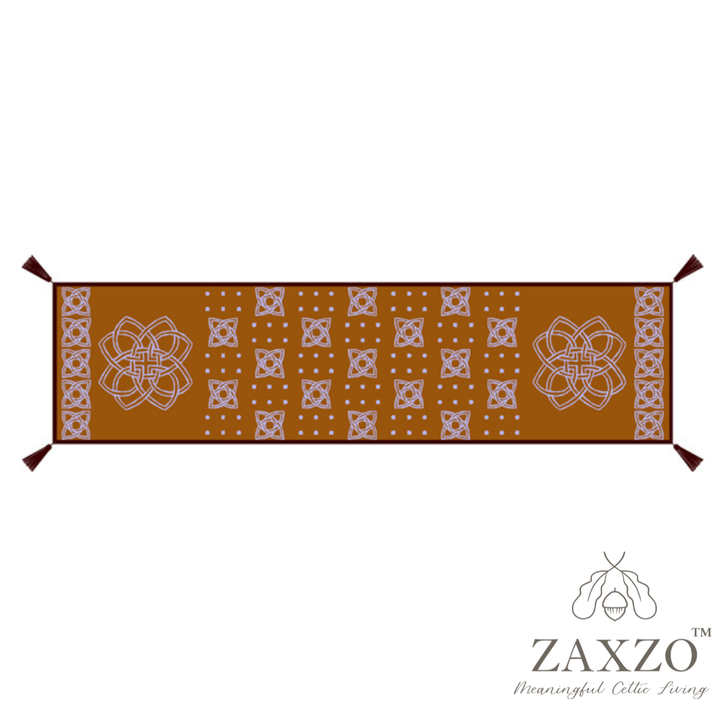Graphic overview of camel shawl flower pattern